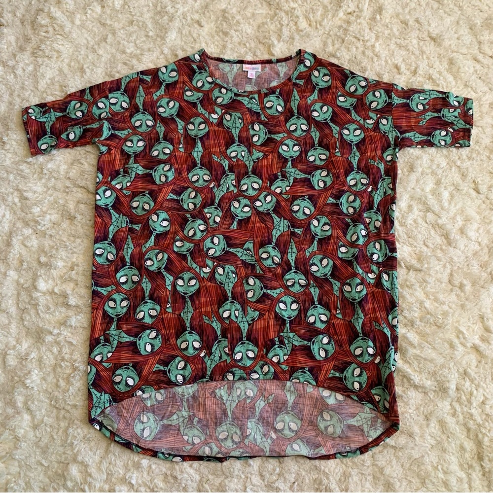 Nightmare Before Christmas Sally Shirt Hi Low Top Lularoe Irma Medium